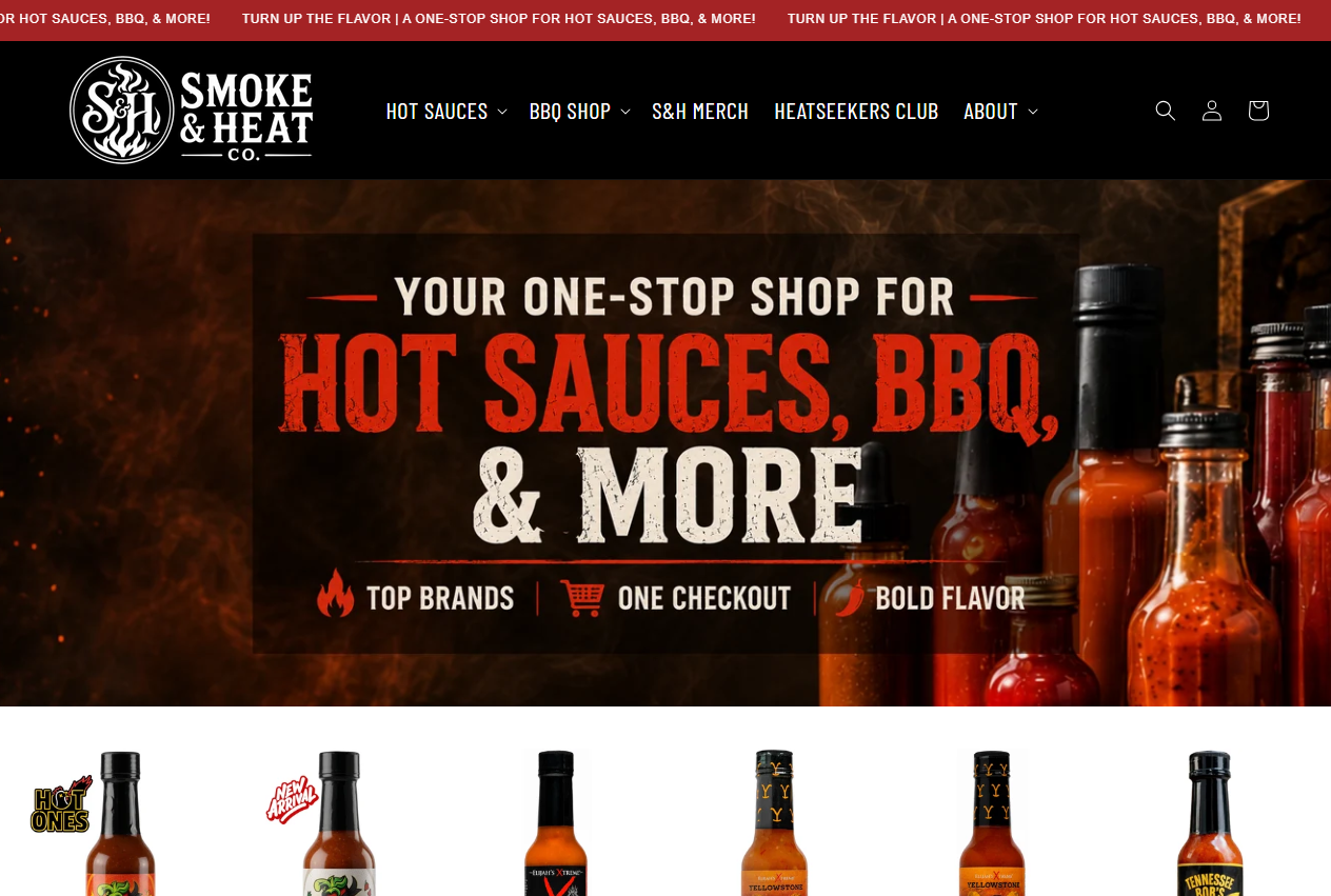 Smoke & Heat Co. website screenshot